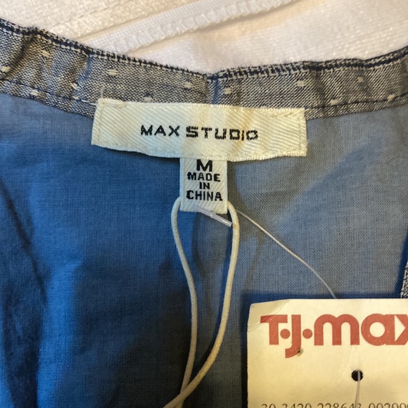 NWT Max Studio navy blended colors dress size M - Picture 5 of 6